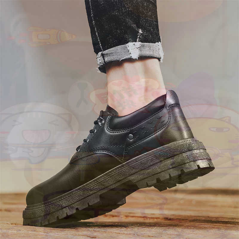 Formal Upper Wear Men - Dark Natural Leather Fashion Trainers Tennis